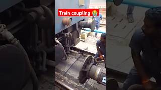 Train Coupling Dangerous Job😯😭viralstop [upl. by Kwabena]