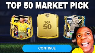 FINALLY I PACKED RONALDO🤩…Top 50 and Top 500 market pick pack opening [upl. by Remy]