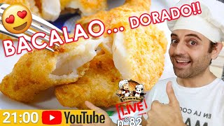 Bacalao Frito crujiente y dorado 🐟 Directo Cocina Con Marco [upl. by Ahsiekram759]