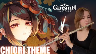 Genshin Impact  Chiori Theme  Version 45 Trailer  Flute Cover SHEET MUSIC [upl. by Ednalrim319]