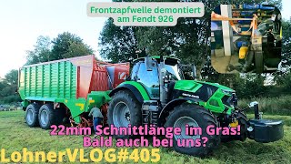 LohnerVLOG405 Strautmann Magnon 11430 Deutz Agrotron 7250TTV I Fendt 926 Frontzapfwelle demontiert [upl. by Hseham]