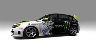 Forza Motorsport 3 Speed Painting Ken Blocks Subaru [upl. by Adar318]