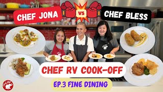 COOKOFF EP 3 FINE DINING  Chef Jona VS Chef Bless  Chef RV [upl. by Bluh]