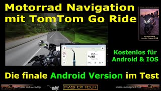 Kostenlose Navigation mit TomTom Go Ride  Android vs IOS [upl. by Marcello]