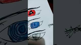 Drawing sharinganrinnegannormal eye [upl. by Alyar]