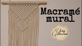 DIY macramé mural 1  Livy Macramé [upl. by Llenrub]