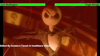 The Nightmare Before Christmas 1993 Final Battle with healthbars Halloween Special [upl. by Ansell]