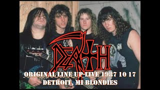 🔴 DEAT̼H̼ ̼̼ ̼O̼r̼i̼g̼i̼n̼a̼l̼ ̼L̼i̼n̼e̼ ̼U̼p̼Live 1987 10 17 Detroit MI Blondies ᴴᴰ [upl. by Claudine780]