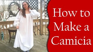 How to Make a Renaissance Camicia Italian Renaissance Gown Part 1 [upl. by Holcman708]