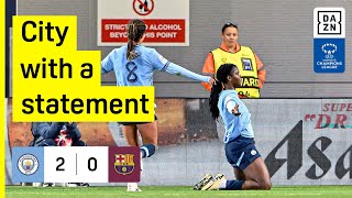 HIGHLIGHTS  Manchester City vs FC Barcelona  UEFA Womens Champions League 202425 [upl. by Jayme459]