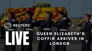 LIVE Queen Elizabeth’s coffin arrives in London proceeds to Buckingham Palace [upl. by Nilahs449]