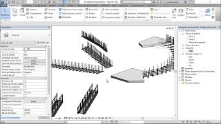 Crear Escaleras y Barandillas de Cristal en Revit [upl. by Alvord]