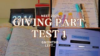 Giving part test of 11th  neet2025my unexpected score🥲😱  physics wallah viralvideoneet shorts [upl. by Adnahsam]