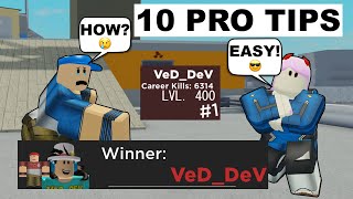 10 TIPS TO BECOME A PRO IN ARSENAL Roblox [upl. by Nedrob]