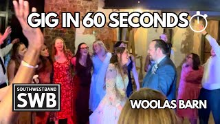 Wedding Band in York  SouthWestBand live UK wedding band for hire at Woolas Barn Yorkshire [upl. by Eimmaj]