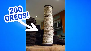 The 12000 Calorie Oreo Tower is no Joke [upl. by Ojyma32]