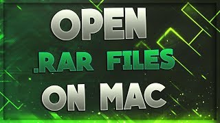 How To Open RAR files on Mac FREE 2017 QUICK AND EASY [upl. by Darcee]