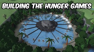 BUILDING THE HUNGER GAMES ARENA in BLOXBURG [upl. by Trubow936]