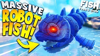 BIGGEST ROBOT FISH EVER Level 500  Feed And Grow Fish Gameplay [upl. by Rozanne230]