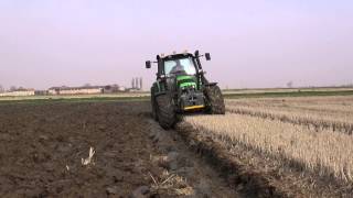 PLOUGHING 2014  2 DEUTZFAHR Agrotron 630 TTV amp M620  LEMKEN EurOpal 6 [upl. by Barbara195]