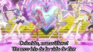 Pretty Cure pelicula DX3 op full kirakira kawaii daishuugou Sub Español [upl. by Aicelav]