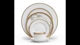 Fine CHINA Vera Wang Wedgwood Vera Lace Gold 5Piece Dinnerware Place Setting [upl. by Vivienne516]