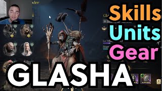 Glasha Commander Spotlight  Best Skills Units and Gear  LOTR Rise to War [upl. by Preston593]