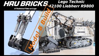 Lego Technic Liehberr 42100 R9800 Excavator Model B MOD 42100 [upl. by Ardnoek]