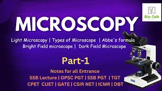 Microscopy  Light Microscopy  Types of Microscope  P1 [upl. by Nicks599]