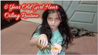 6 Year Old Girl Hear Oiling Routine [upl. by Cressida746]