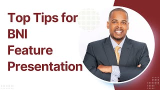 How to do a Rockstar BNI Feature Presentation [upl. by Lilak647]