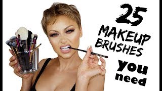 25 Makeup Brushes You NEED  Alexandra Anele [upl. by Scurlock]