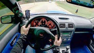 2007 Subaru WRX STI  POV Test Drive Binaural Audio [upl. by Nairim]