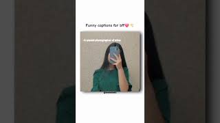 funny captions for ig you should try on your bff💗✨aesthetic edits funny trending shorts fyp [upl. by Bohlen]