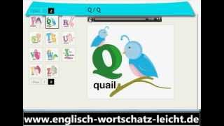 Englisch Wortschatz Alphabet httpwwwfacileanglaiscom [upl. by Vonni]