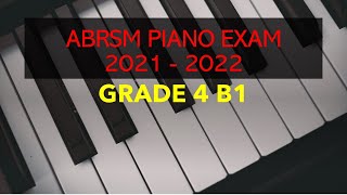 ABRSM Piano Exam 2021 2022 Grade 4 B1 Barbara Arens Moonbeams [upl. by Nohsyt568]