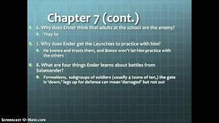 Enders Game Study guide chapters 78 [upl. by Helene595]