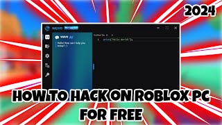 FREE How to ExploitHack On Roblox PC in 2024 [upl. by Arbed]