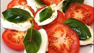 Mozzarella Caprese Salad  Italian Salad [upl. by Ahsehyt]