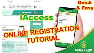 Landbank iAccess Online Registration UPDATE for 2024  iAccess Online Enrollment Tutorial [upl. by Aramo627]