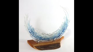 Make Your Own Fused Glass Ocean Wave With Vitreus Art [upl. by Annayt634]