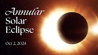 Annular Solar Eclipse on October 2 2024 [upl. by Leal]