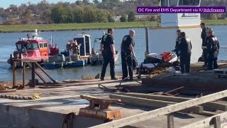 WATCH Responders rescue person from Anacostia River [upl. by Hoebart108]