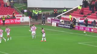 Stoke City  Ben Gibson Goal Celebrations vs Millwall [upl. by Isabelita]