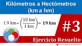 Kilómetros a Hectómetros km a hm  parte 3 [upl. by Anibor156]