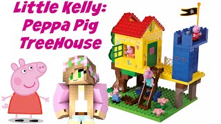 Little Kelly  Toys amp Play Doh  Peppa Pig Treehouse Construction PlayBIG BLOXX [upl. by Hadihahs712]