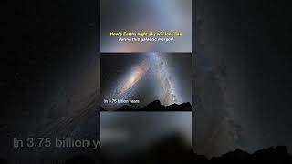 Andromeda and Milky Way Galaxy Collision short trending collision nasa galaxy [upl. by Tommie726]