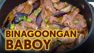 Binagoongan Baboy  Pork Ribs Binagoongan with Eggplant [upl. by Scopp]