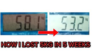 How I lost 5KG in 5 WEEKS 😍  Hira [upl. by Arlo251]