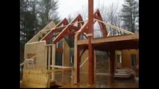 Ontario Home Builders  Building of Timber Frame Home [upl. by Nnanaej746]